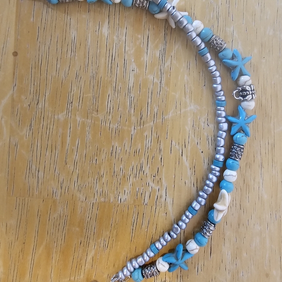 Sky Blue Beach Double Anklet & I can buy myself flowers Bag - Picture 3 of 7